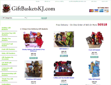Tablet Screenshot of giftbasketskj.com